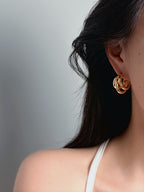 TT original-earring-Women's hoop earrings | Gold-plated chunky statement earrings | Minimalist modern jewelry | 2026 fashion trends