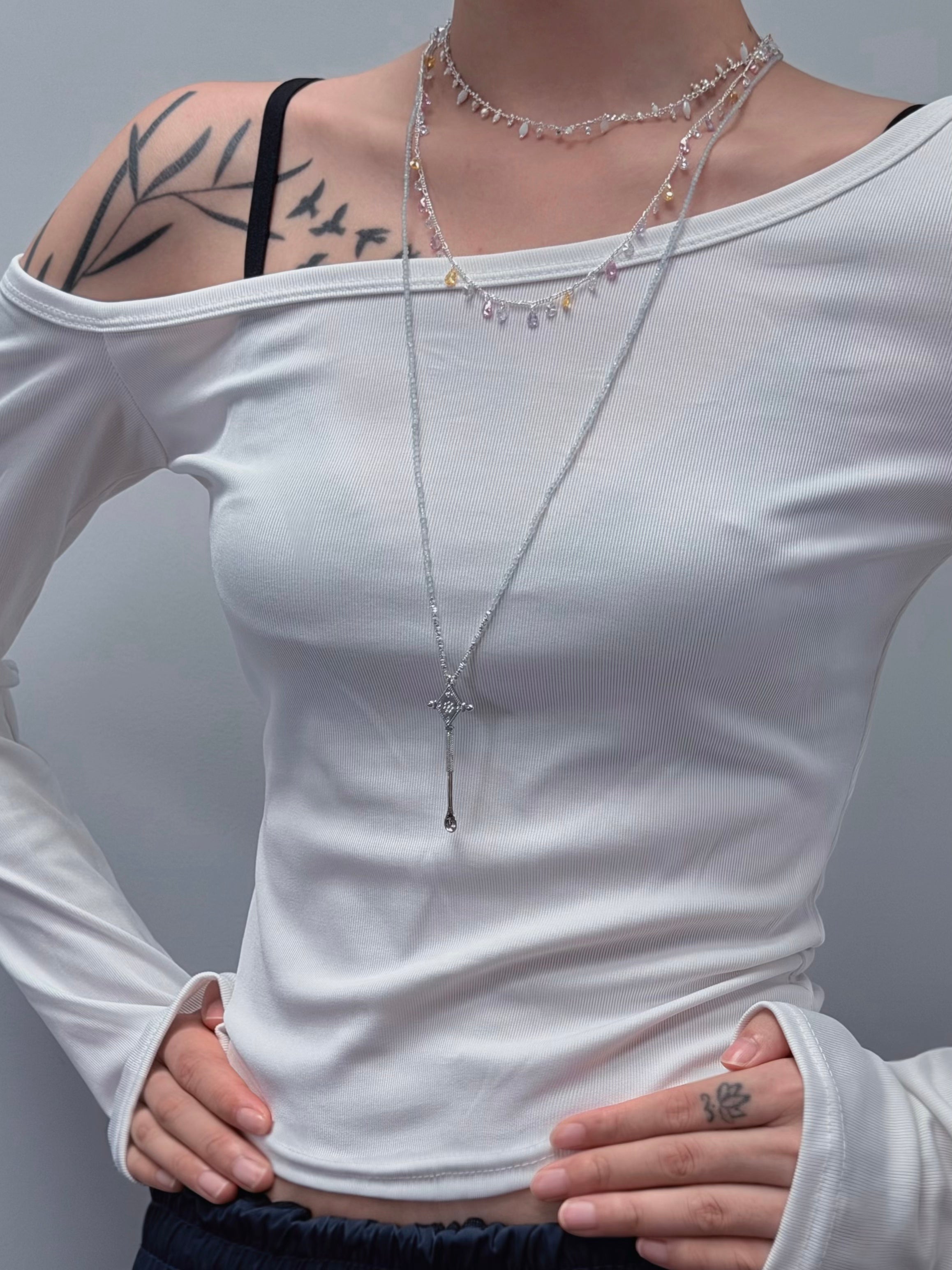 TT original-necklace-Ins necklaces | French-inspired jewelry | Fresh and delicate clavicle necklaces | Vacation necklaces | Thin silver chains