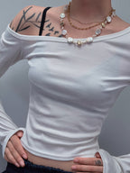 TT original-necklace-Baroque-style gold coin and pearl necklace | A delicate and elegant choker, a perfect gift for her | Featuring an OT clasp