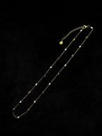 TT original-necklace-Simple and elegant layered necklaces for women | Everyday wear | High-end pearl necklace | Brown crystal necklace