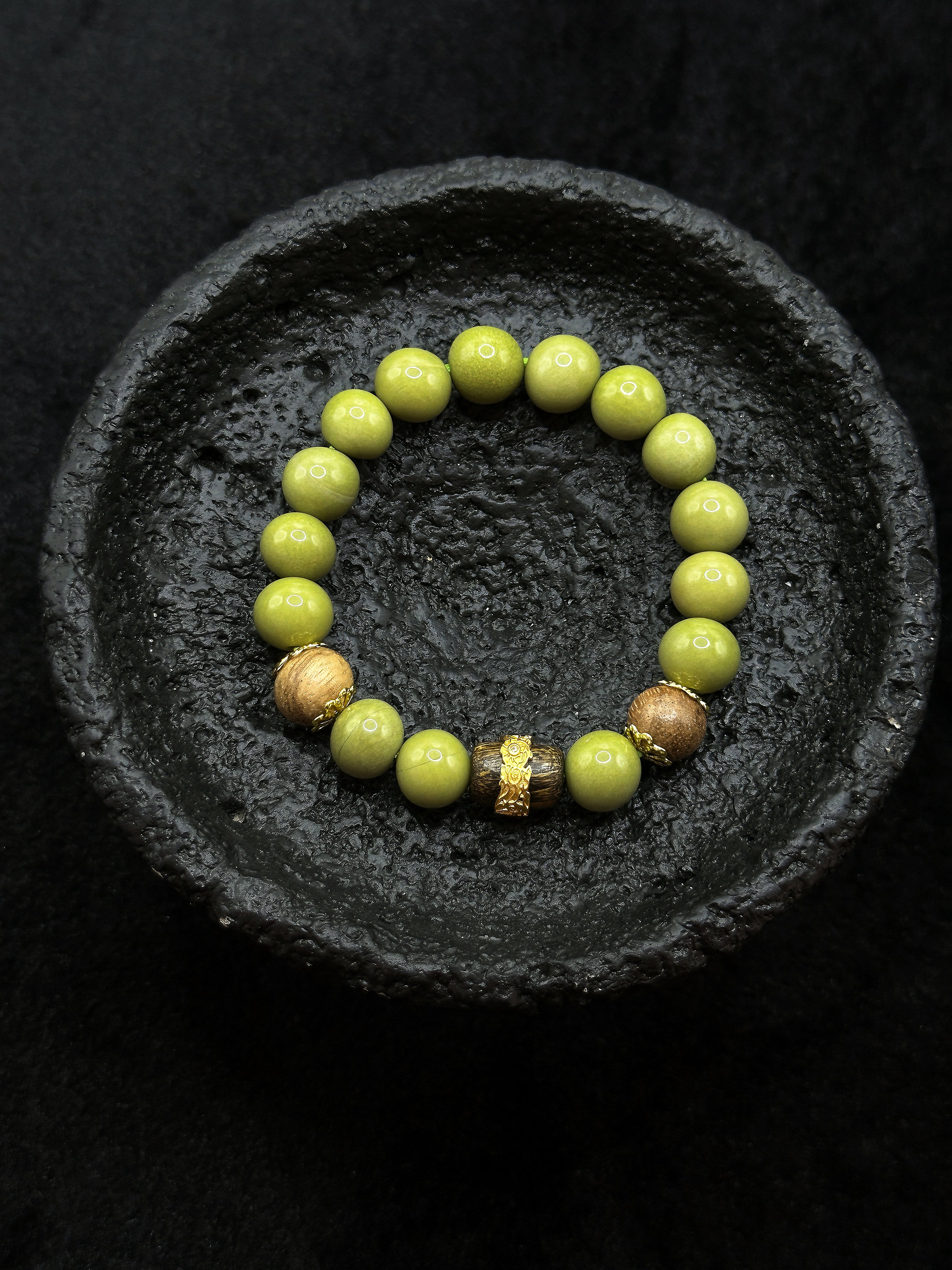 TT original-bracelet-10mm Natural Agarwood Bracelet | Simple Unisex Bracelet | Natural Stone Zen-Inspired Gift | Elastic Bracelet