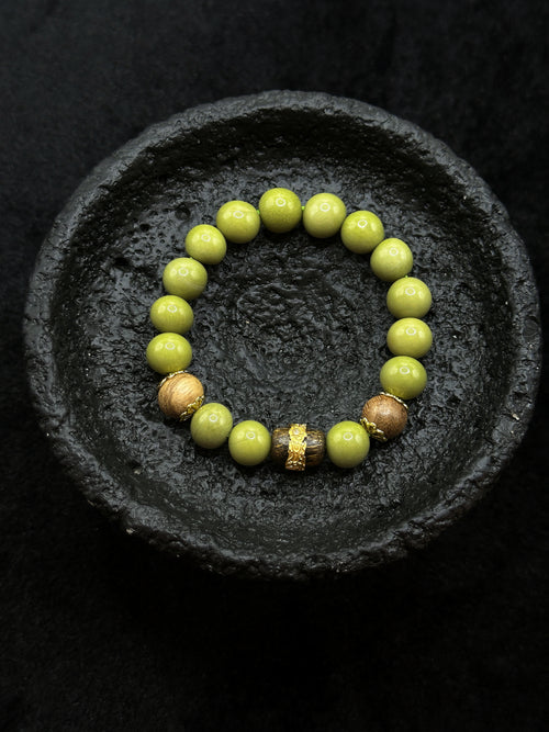 TT original-bracelet-10mm Natural Agarwood Bracelet | Simple Unisex Bracelet | Natural Stone Zen-Inspired Gift | Elastic Bracelet