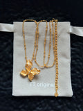 TT original-necklace-Gold 3D Flower Necklace | Delicate Petal Bead Chain - Luxurious Gift | Elegant Necklace for Women in the Workplace | Valentine's Day Gift - Popular Style