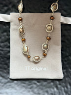 TT original-necklace-Bohemian-style pearl and shell jewelry set | Stacked necklaces | Summer beach-themed jewelry gift