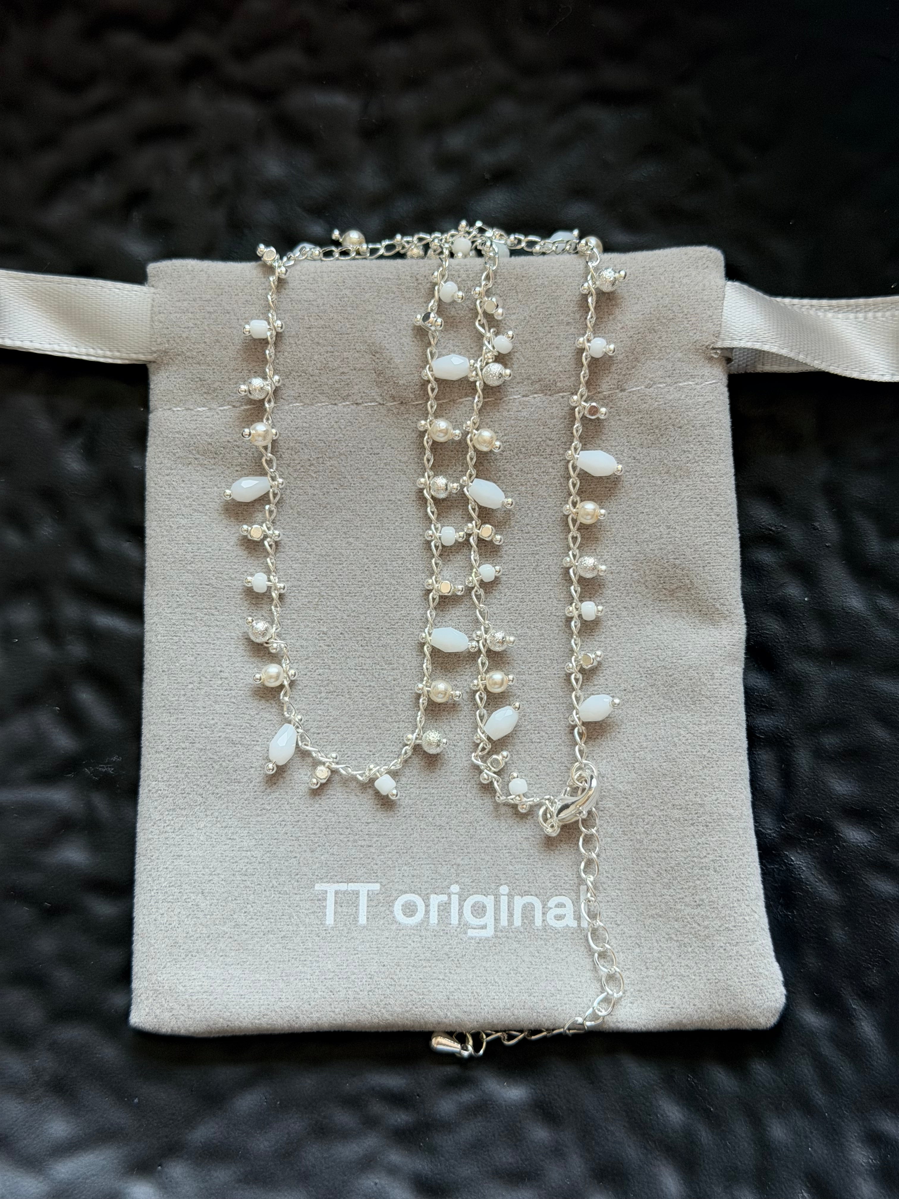 TT original-necklace-Ins necklaces | French-inspired jewelry | Fresh and delicate clavicle necklaces | Vacation necklaces | Thin silver chains
