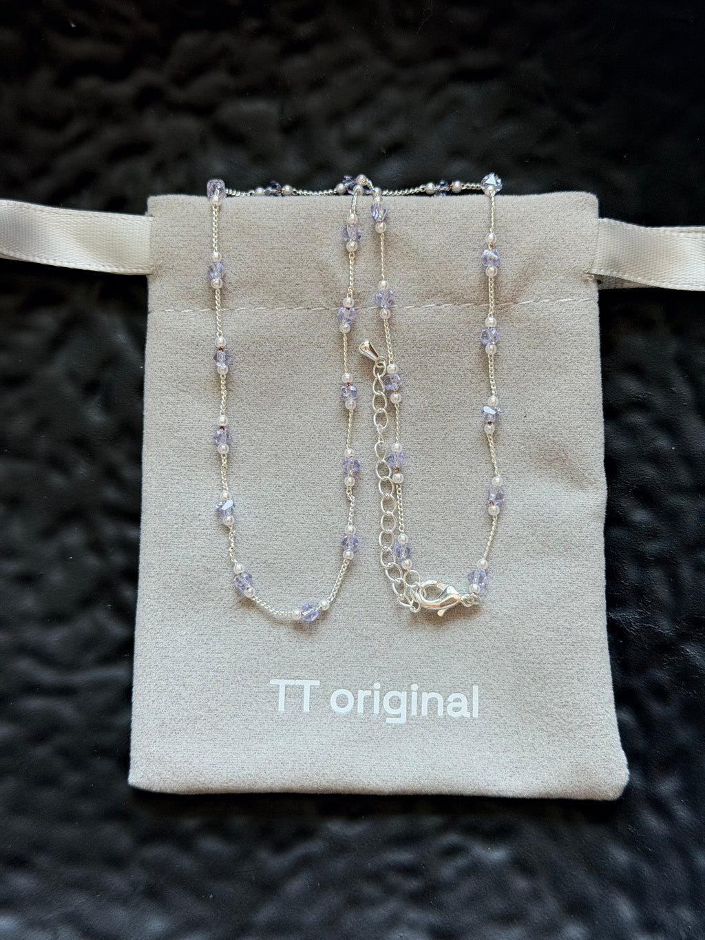 TT original-necklace-Lightweight necklaces for spring and summer | Delicate silver chains | Stackable jewelry | Professional necklaces | Crystal goddess necklaces | Versatile for commuting and dates