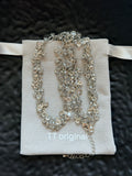 TT original-necklace-Silver Crystal Necklace | Sparkling Crystal Bubble Design | Luxurious Party and Evening Accessories Necklace