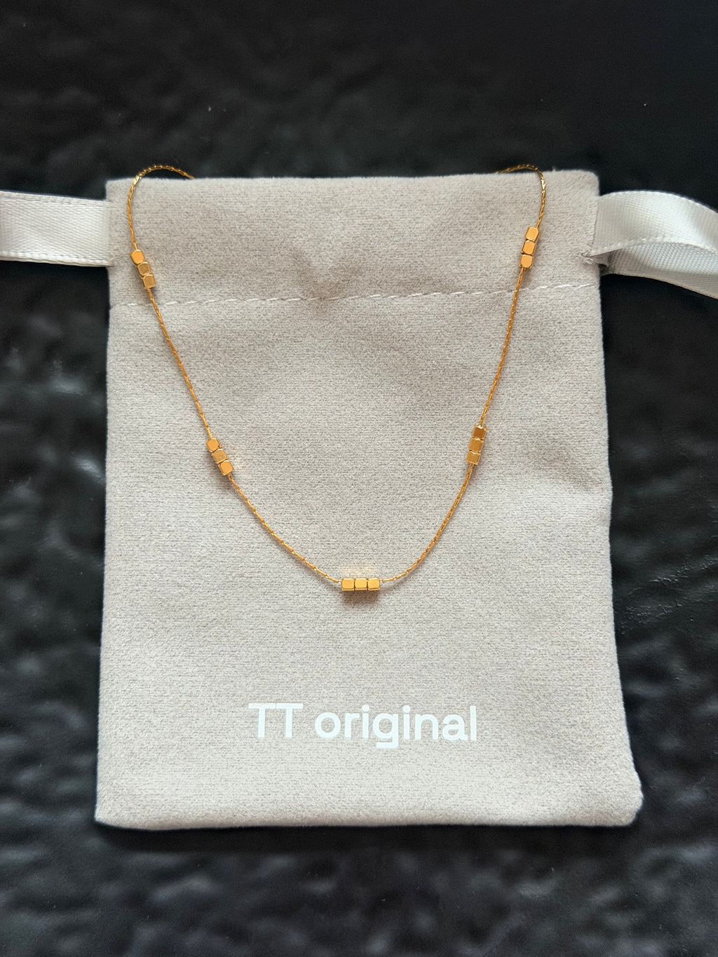 TT original-necklace-Niche design necklaces | Shirt necklaces | Layered necklaces | Square gold necklaces | Everyday commuting style