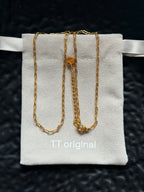 TT original- necklace-Multi-layered gold chains | Minimalist style for everyday wear and dates | Versatile and understated luxury jewelry for women