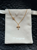 TT original-necklace-Niche design cross clavicle chain | Delicate chain for stylish layering | Minimalist design | Cross necklace with protective symbolism