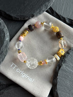 TT original-bracelet-Natural Crystal Multi-Gemstone Bracelet | Vintage Mixed-Style Crystal Bracelet | Luxury Handmade Crystal Bracelet | Multi-Element Mix and Match | High-End Handmade Beaded Bracelet