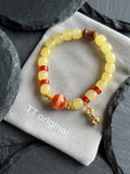 TT original-bracelet-Red agate ethnic-style beaded bracelet | Niche design beaded bracelet | Everyday vintage jewelry | Affordable luxury