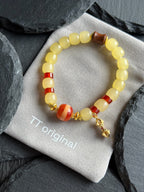 TT original-bracelet-Red agate ethnic-style beaded bracelet | Niche design beaded bracelet | Everyday vintage jewelry | Affordable luxury
