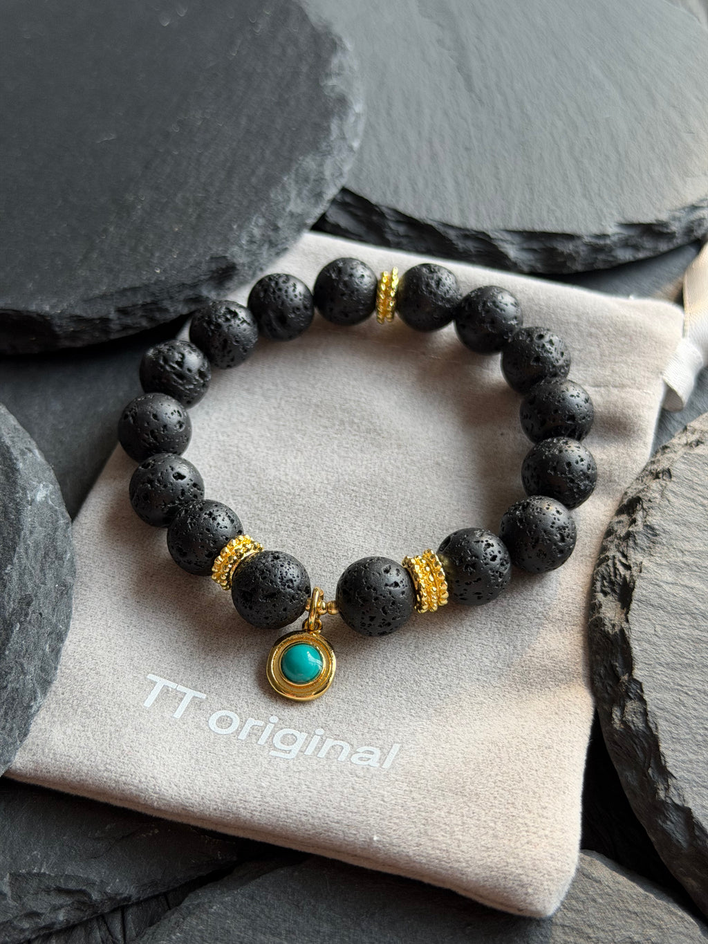 TT original-bracelet-Niche Design Natural Stone Bracelet | Buckle-less Elastic Bracelet | Unisex | Simple yet Luxurious | Suitable for Commuting and Dates