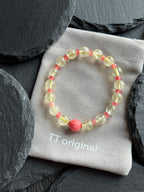 TT original-bracelet-Citrine Wealth-Attracting Bracelet | Elastic Bracelet Without Buckle | Natural Gemstone Energy Bracelet | Bracelet Symbolizing Wealth
