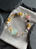TT original-bracelet-Natural Crystal Multi-Gemstone Bracelet | Vintage Mixed-Style Crystal Bracelet | Luxury Handmade Crystal Bracelet | Multi-Element Mix and Match | High-End Handmade Beaded Bracelet