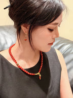 TT original-necklace-Natural Red Agate Necklace | Protective Gift | Vintage Elegance Necklace | Retro Oriental Style | Niche Design | Multi-Wearing Design