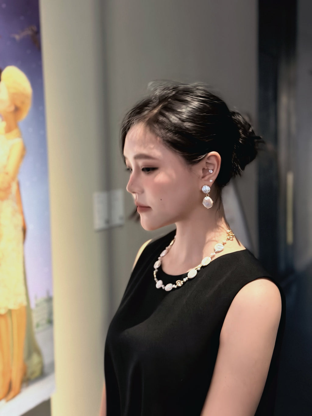 TT original-necklace-Baroque-style gold coin and pearl necklace | A delicate and elegant choker, a perfect gift for her | Featuring an OT clasp
