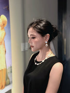 TT original-necklace-Baroque-style gold coin and pearl necklace | A delicate and elegant choker, a perfect gift for her | Featuring an OT clasp
