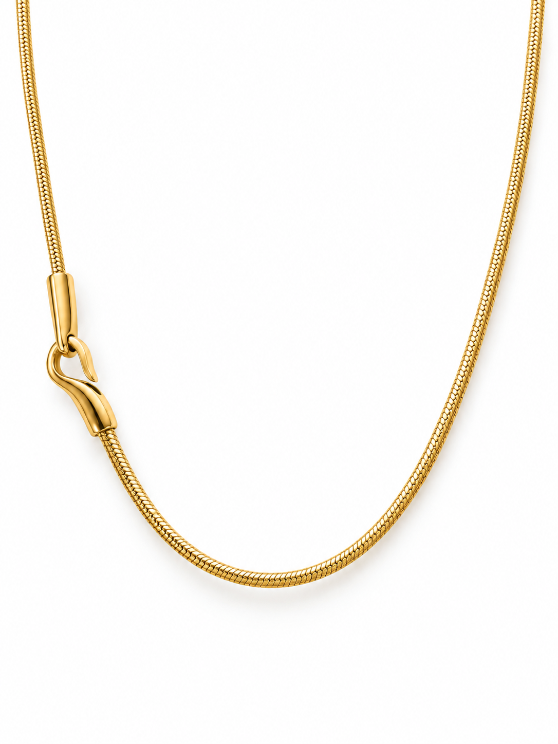 Flat woven snake chain texture