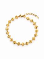 Gold-tone seashell bracelet