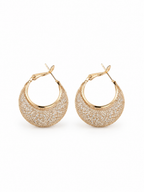gold woven teardrop earrings with zircon accents
